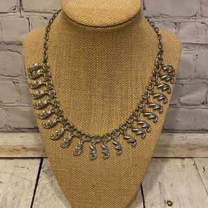 Vintage Sarah Coventry “Fancy Free” Silver Tone Necklace